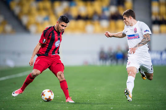 Östersunds Hosam Aiesh och Zoryas Artem Gromov