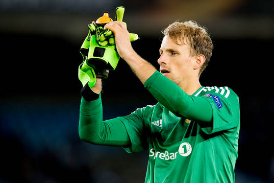 Goalkeeper André Hansen of Rosenborg