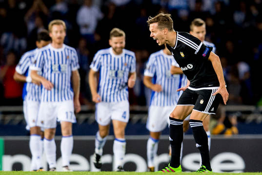 Anders Konradsen of Rosenborg reacts