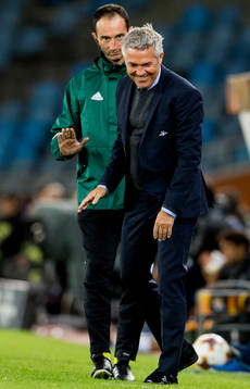 Kåre Ingebrigtsen, head coach of Rosenborg, reacts at the