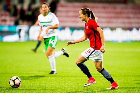 Guro Reiten of Norway run to score 4-1
