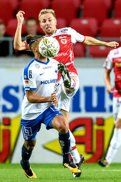 Kalmars Jonathan Ring och Norrköpings Alexander Jacobsen