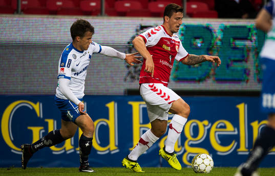 Kalmars Erton Fejzullahu och Norrköpings Simon Skrabb