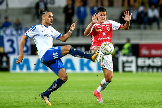 Norrköpings Alexander Jacobsen och Kalmars Romário