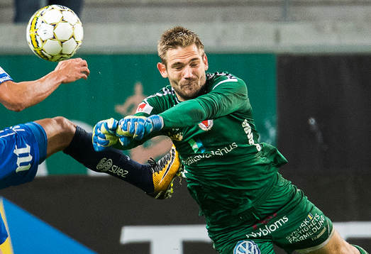 Kalmars målvakt Lucas Hägg-Johansson