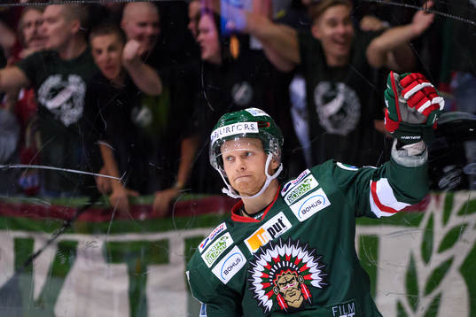 Frölundas Ryan Lasch jublar