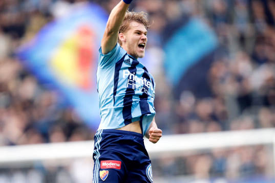 Djurgårdens Felix Beijmo jublar