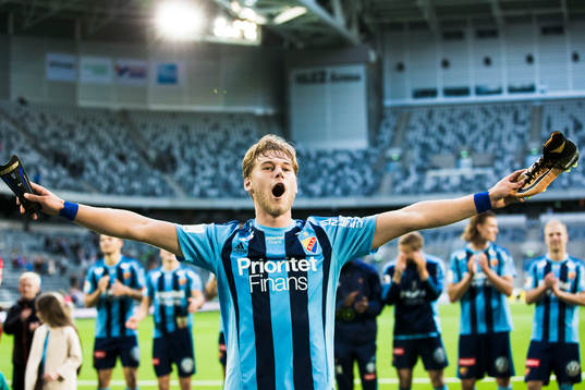 Djurgårdens Felix Beijmo jublar