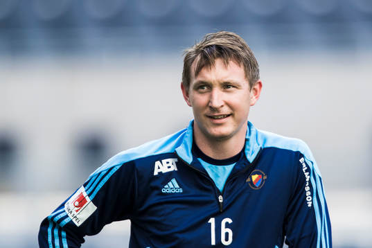 Djurgårdens Kim Källström innan fotbollsmatchen i
