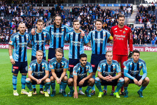 Djurgårdens startelva med Magnus Eriksson , Felix Beijmo
