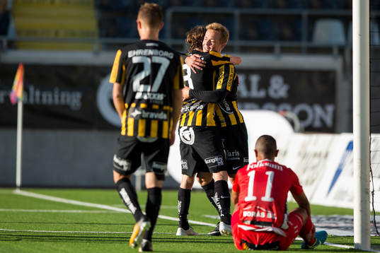 under fotbollsmatchen i allsvenskan mellan Häcken och