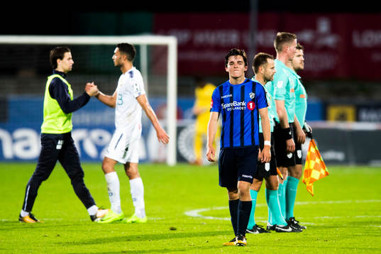 Hugo Vegard Vetlesen of Stabæk looks dejected