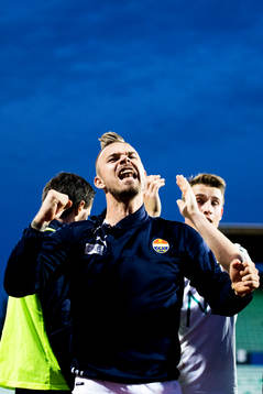 Marcus Pedersen of Strømsgodset celebrates