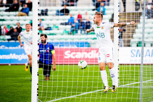 Marcus Pedersen of Strømsgodset celebrates