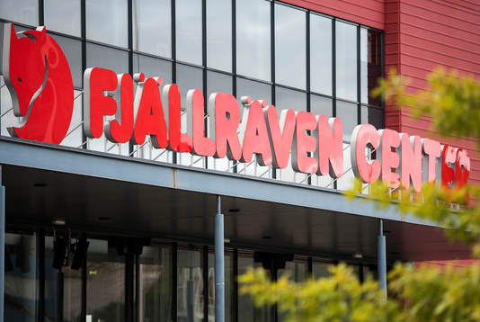 Exteriör av Fjällräven Center i Örnsköldsvik