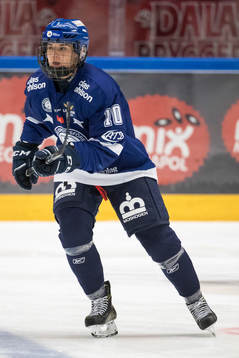 Leksands Ilze Bicevska  i ishockeymatchen i SDHL mellan