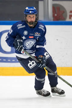 Leksands Hanna Lindqvist  i ishockeymatchen i SDHL mellan