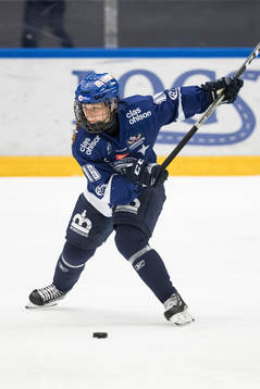 Leksands Kajsa Armborg  i ishockeymatchen i SDHL mellan