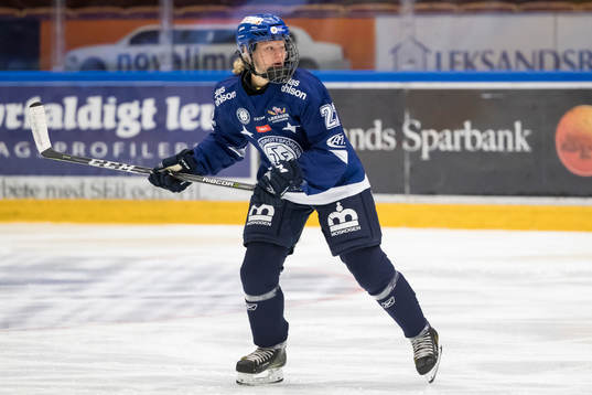 Leksands Ida Nikula  i ishockeymatchen i SDHL mellan