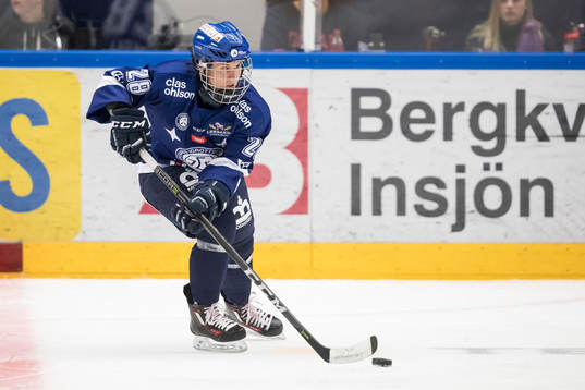 Leksands Iveta Koka  i ishockeymatchen i SDHL mellan