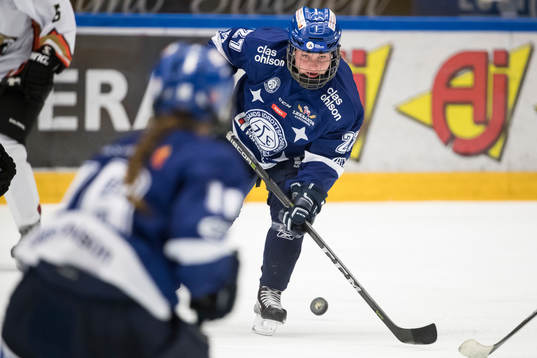 Leksands Ida Nikula  i ishockeymatchen i SDHL mellan