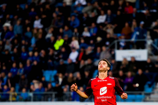 Kasper Skaanes of Brann reacts