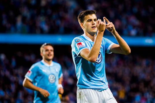 Malmö FFs Alexander Jeremejeff jublar