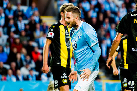 Malmö FFs Lasse Nielsen deppar
