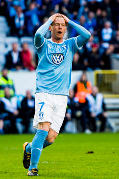 Malmö FFs Anders Christiansen deppar