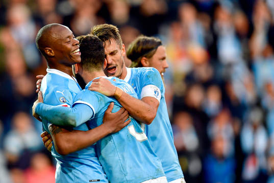 Malmö FFs Carlos Strandberg, Erdal Rakip och Markus