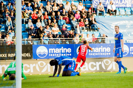 Deyver Vega of Brann celebrates
