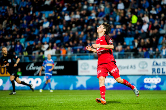 Kasper Skaanes of Brann reacts