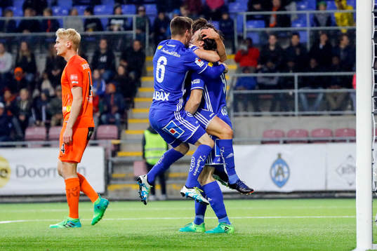 Sundsvalls Krsitinn Freyr Sigurdsson och Linus Hallenius