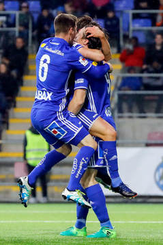 Sundsvalls Krsitinn Freyr Sigurdsson och Linus Hallenius
