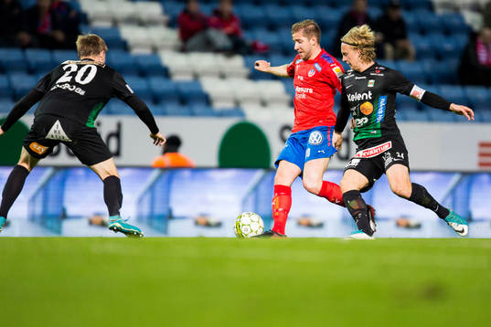 Varbergs Anton Liljenbäck (v) och Gustav Berggren (h)