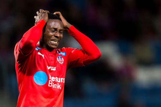 Helsingborgs Oke Akpoveta deppar