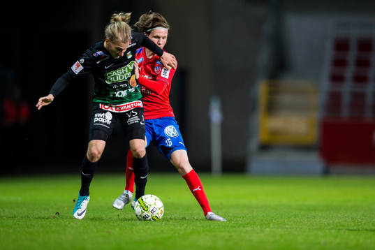 Varbergs Oliver Silverholt och Helsingborgs Max Svensson