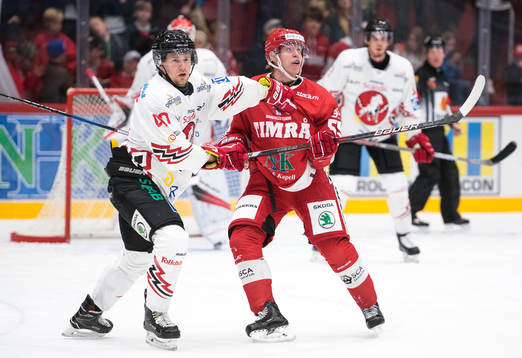 Vita Hästens Mattias Kalin i näkampt mot Timrås Vilmos