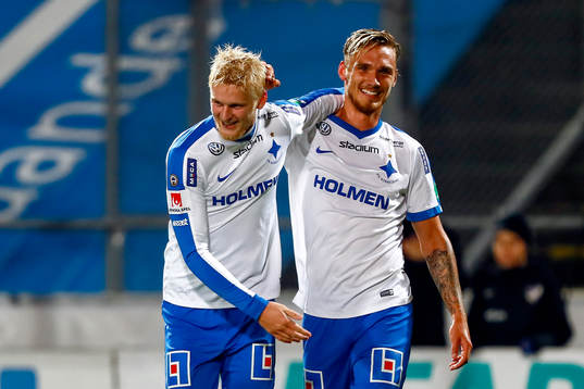 Norrköpings Karl Holmberg jublar