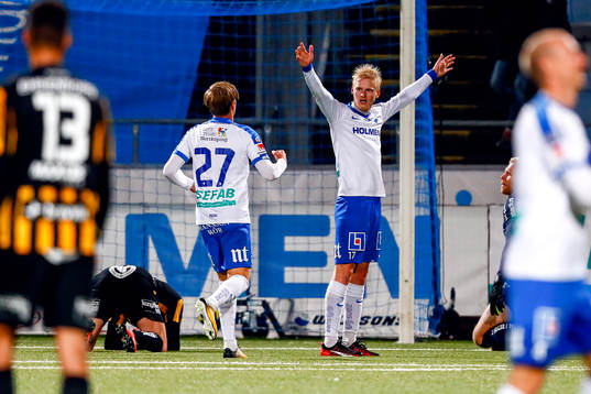 Norrköpings Karl Holmberg jublar