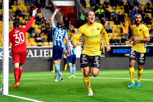Elfsborgs Viktor Prodell jublar