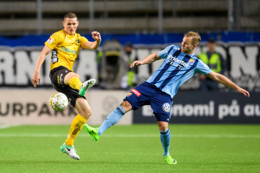 Elfsborgs Jon Jönsson och Djurgårdens Gustav Engvall