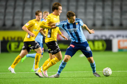 Elfsborgs Viktor Prodell och Djurgårdens Jesper Karlström