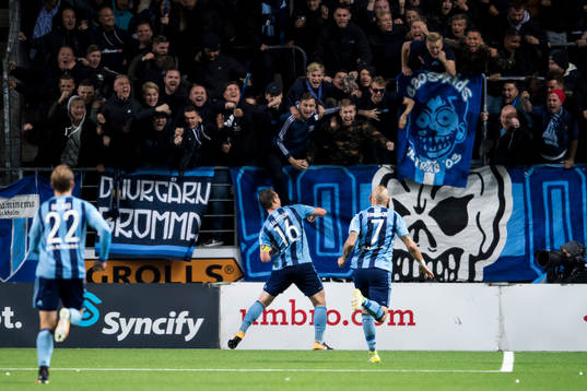 Djurgårdens Kim Källström jublar