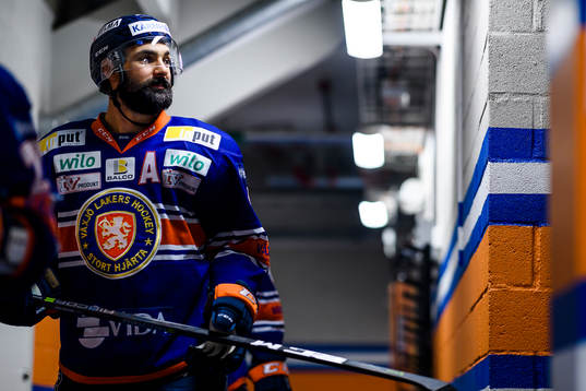 Växjös Daniel Rahimi före värmningen före