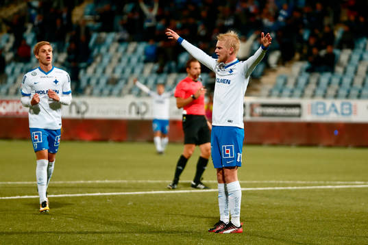 Norrköpings Kalle Holmberg jublar