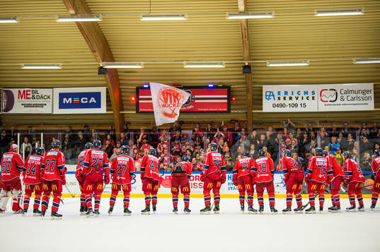 Västerviks spelare jublar