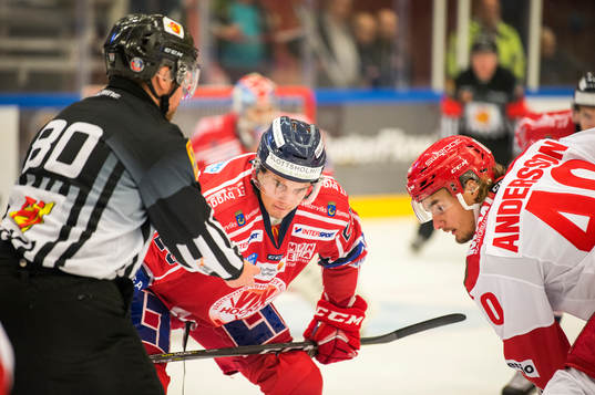 Västerviks Patrik Blomberg och Trojas Alfred Andersson
