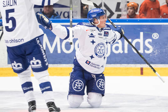 Leksands David Åslin jublar