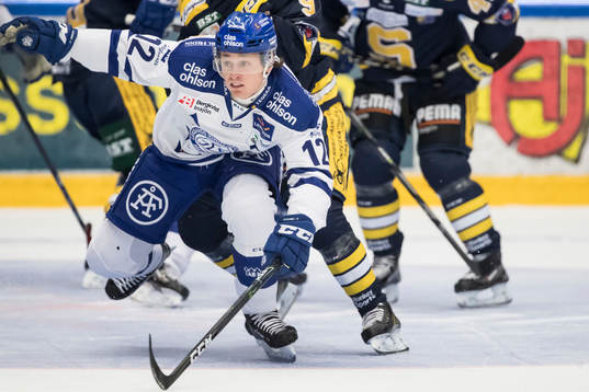 Leksands Fredrik Forsberg  i ishockeymatchen i